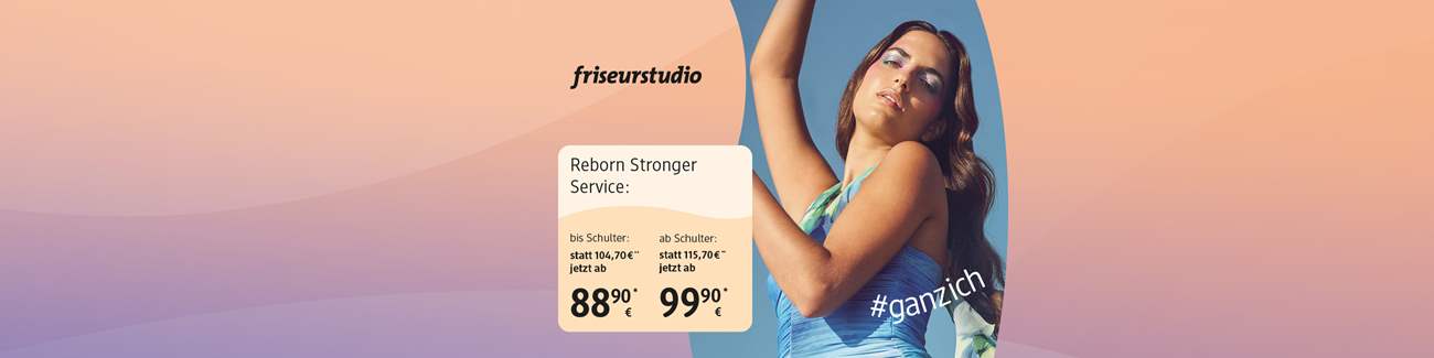 Frau mit vollem, glänzendem Haar – ab 88,90 € im dm friseurstudio